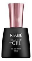 2X Top Coat Fixador Risqué Diamond Gel Cremoso 9,5Ml
