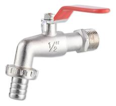 2X Torneira Esfera Jardim Quintal Tanque Metal Inox 1/2 X 3/