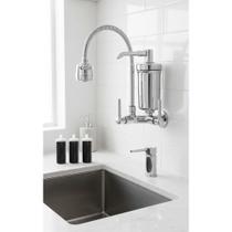 2x Torneira Flexível Cozinha Parede com Filtro 360 Prata 2x Torneira Flexível Cozinha Parede com Filtro 360 Prata
