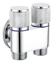 2X Torneira Registro Duas Saídas 1/2 Máquina De Lavar Preto 2X Torneira Registro Duas Saídas 1/2 Máquina De Lavar Preto