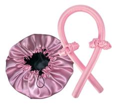 2X Touca Dupla Face + Modelador + Scrunchies 2X Touca Dupla Face + Modelador + Scrunchies