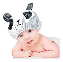 2X Touca Para Banho Branca Em Pvc Perfumado Modelo Infantil