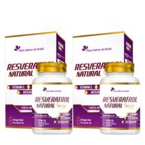 2x Trans Resveratrol Natural + Vitamina E + Semente de Uva 30 Cápsulas 450mg Vegano Antioxidante 2x Trans Resveratrol Natural + Vitamina E + Semente de Uva 30 Cápsulas 450mg Vegano Antioxidante
