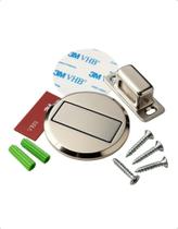 2X Trava Porta Magnético Inox Prendedor Fixador Segurador Im