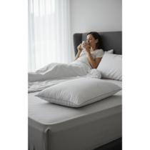 2x Travesseiro Antistress 49x68cm Branco: Sono Profundo! 2x Travesseiro Antistress 49x68cm Branco: Sono Profundo!