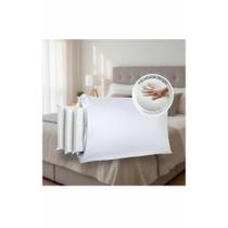 2x Travesseiro Nasa Altura Regulável 48x68cm Branco Conforto