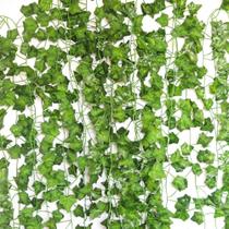 2X Trepadeira Artificial Corrente De Hera 6 Metros 3 Peças F 2X Trepadeira Artificial Corrente De Hera 6 Metros 3 Peças F