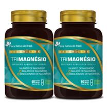 2x Tri Magnésio 60 Cápsulas Vegetais Flora Nativa do brasil