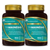 2x Tri Magnésio 60 Cápsulas Vegetais Flora Nativa do brasil