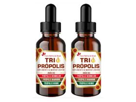 2x Tri Própolis Gotas ( Própolis Vermelha, Verde e Marrom) 20ml - Flora Nativa 2x Tri Própolis Gotas ( Própolis Vermelha, Verde e Marrom) 20ml - Flora Nativa
