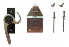 2X Trinco Fecho Caracol Meia Lua Japones Janela Alumínio