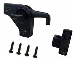 2X Trinco Inteligente Porta E Janela Abrir E Correr Preto Fo