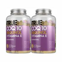 2x True Coq10 Ubiquinol + Vitamina E + Lipossomal - 60 Cáps 2x True Coq10 Ubiquinol + Vitamina E + Lipossomal - 60 Cáps
