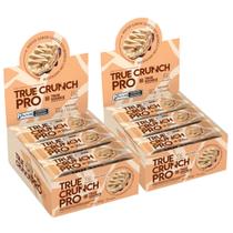 2x True Crunch Pro Chocolate Branco Amendoim True Source 12 Unidades 25g