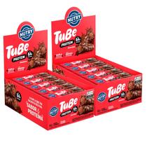 2x Tubo de Proteína Nutry Tube Protein Chocolate 12 Unidades 38g