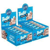 2x Tubo de Proteína Nutry Tube Protein Cookies E Cream 12 Unidades 38g