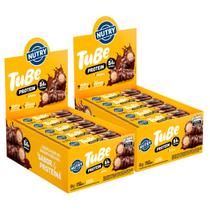 2x Tubo de Proteína Nutry Tube Protein Paçoca 12 Unidades 38g