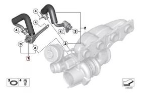2x Tubo Retorno Turbina N20 Bmw F30 320i 328i 528i X1 X4 X6