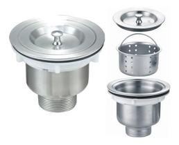 2X Válvula 4 1/2 Ralo De Pia Cozinha Com Cesto Higiênico Dem 2X Válvula 4 1/2 Ralo De Pia Cozinha Com Cesto Higiênico Dem