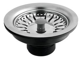 2X Valvula Pia Americana Aço Inox 4' 1/2 Higiban Prateado