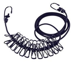 2X Varal Portátil Viagem Prendedor Roupa Multiuso Pendurar F