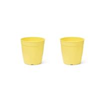 2X Vaso Aquarela Mini (0,20L) Amarelo NUTRIPLAN