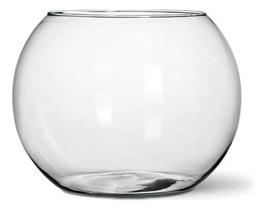2X Vaso Aquário Redondo Vidro Mesa 2,3L