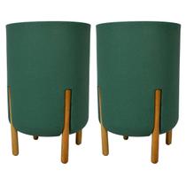 2X Vaso Cilíndrico Decore 34 (28L) Verde Musgo JAPI