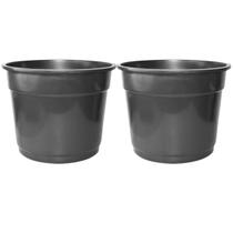 2X Vaso Comum Redondo 10 (90L) Preto NUTRIPLAN