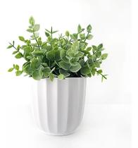 2X Vaso Decorativo Com Planta Artificial - Home & Office