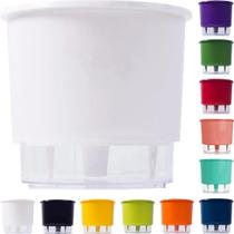 2X Vaso Raiz Auto Irrigável 12Cm N2 Autoirrigável Planta Cor