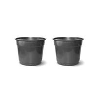 2X Vaso Redondo 06 (12L) Preto NUTRIPLAN