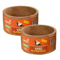 2X Vaso Redondo Nutricoco N02 (9,5x16cm) NUTRIPLAN 2X Vaso Redondo Nutricoco N02 (9,5x16cm) NUTRIPLAN
