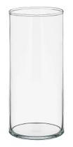 2X Vaso Tubo De Vidro Cilíndrico 21Cm Decoração Arranjo Vidr