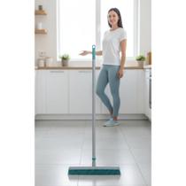 2x Vassoura Mágica Emborrachada 2 Em 1: Varre, Esfrega e Sec