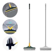 2X Vassoura Rodo 2 Em 1 Escova Gap De Limpeza Esfregão Banhe