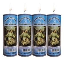 2X Vela 7 Dias Imagem Anjo Da Guarda (Kit 4 Unidades)