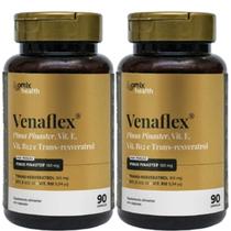 2x Venaflex - Vitamina b12 + Pinus Pinaster + Trans Resveratrol + Vit E 90 Cápsulas - Omix
