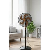 2x Ventilador Coluna 40cm Turbo 220V Potente Pás Bronze