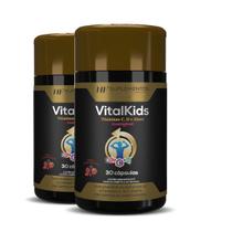 2X Vitalkids Vitamina C D Zinco 30Caps Mastigavel Hf 2X Vitalkids Vitamina C D Zinco 30Caps Mastigavel Hf