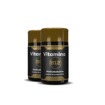 2x vitamina b12 metilcobalamina 60 comprimidos hf suplementos
