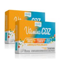 2x Vitamina CDZ D3 + C + Zinco Equaliv 30 Cápsulas