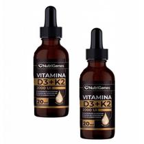 2x Vitamina D3 2000 Ui+ K2 Mk7 30mcg- Gotas- Nutrigenes