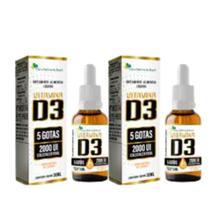 2x Vitamina D3 Colecalciferol 2000Ui 30ml - Flora Nativa do Brasil 2x Vitamina D3 Colecalciferol 2000Ui 30ml - Flora Nativa do Brasil