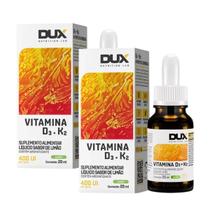 2x Vitamina D3 + K2 Dux Limão 20ml