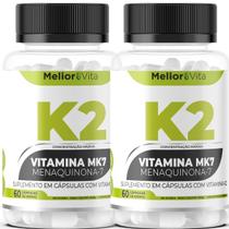 2x Vitamina K2 830mg Saúde Ossos Mental Maior Concentração Original MeliorVita