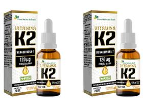 2x Vitamina K2 Menaquinona 120 mcg 20ml - Sabor Laranja - Flora Nativa do Brasil 2x Vitamina K2 Menaquinona 120 mcg 20ml - Sabor Laranja - Flora Nativa do Brasil