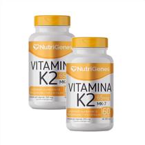 2x Vitamina K2 - MK-7 - Nutrigenes - 60 Cápsulas 2x Vitamina K2 - MK-7 - Nutrigenes - 60 Cápsulas
