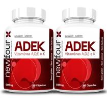 2x Vitaminas A D E K 500MG 120 Capsulas - New Four