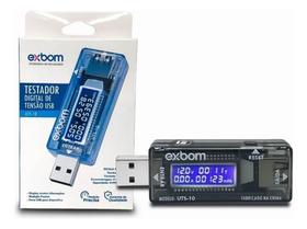 2X Voltímetro Portátil Digital Saída Usb e Tensão Ampera